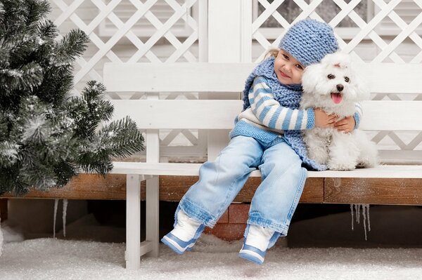 Cuento de invierno sobre el amor de los niños por los animales