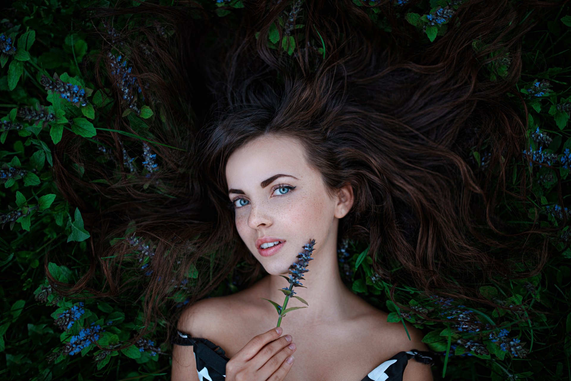 forest fairy katya katyusha freckles flowers george chernyad ev
