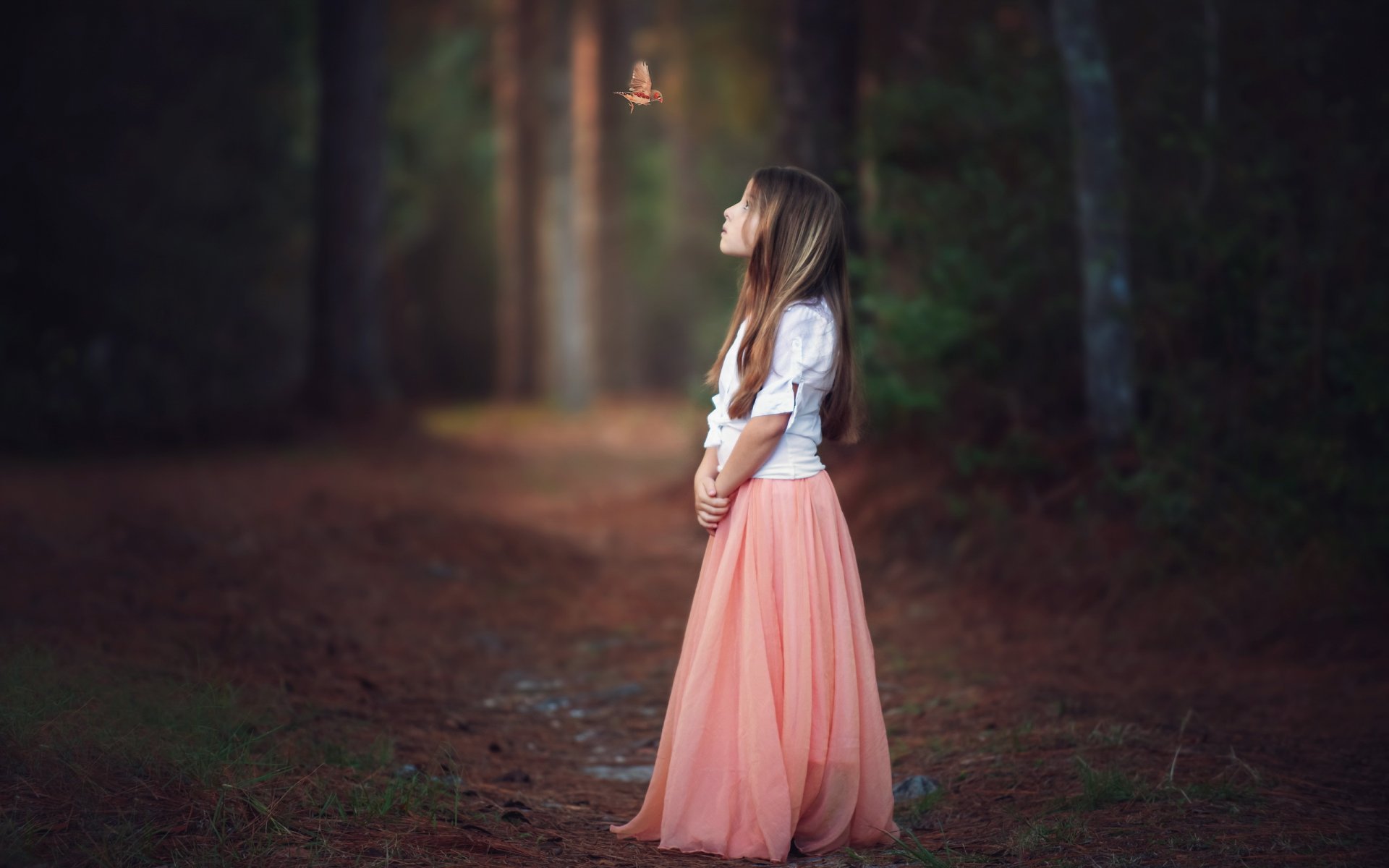 ragazza sguardo umore uccello