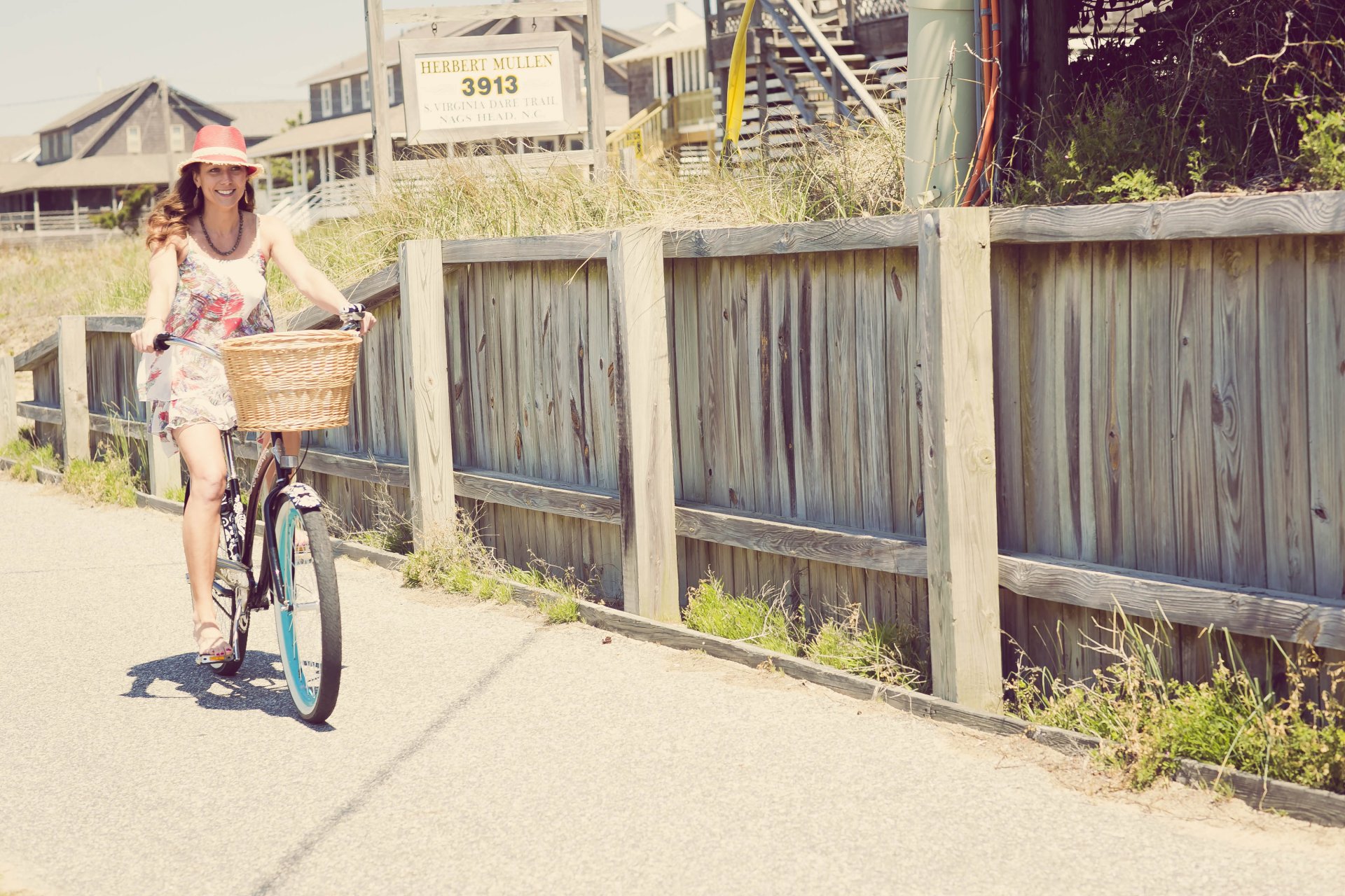 chica calle bicicleta