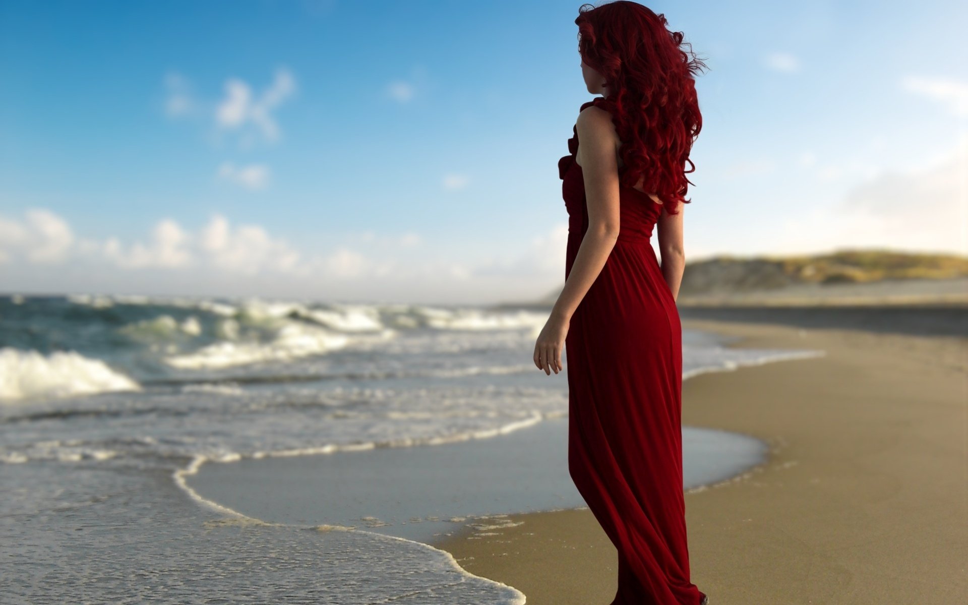 la plage l eau la jeune fille beauté