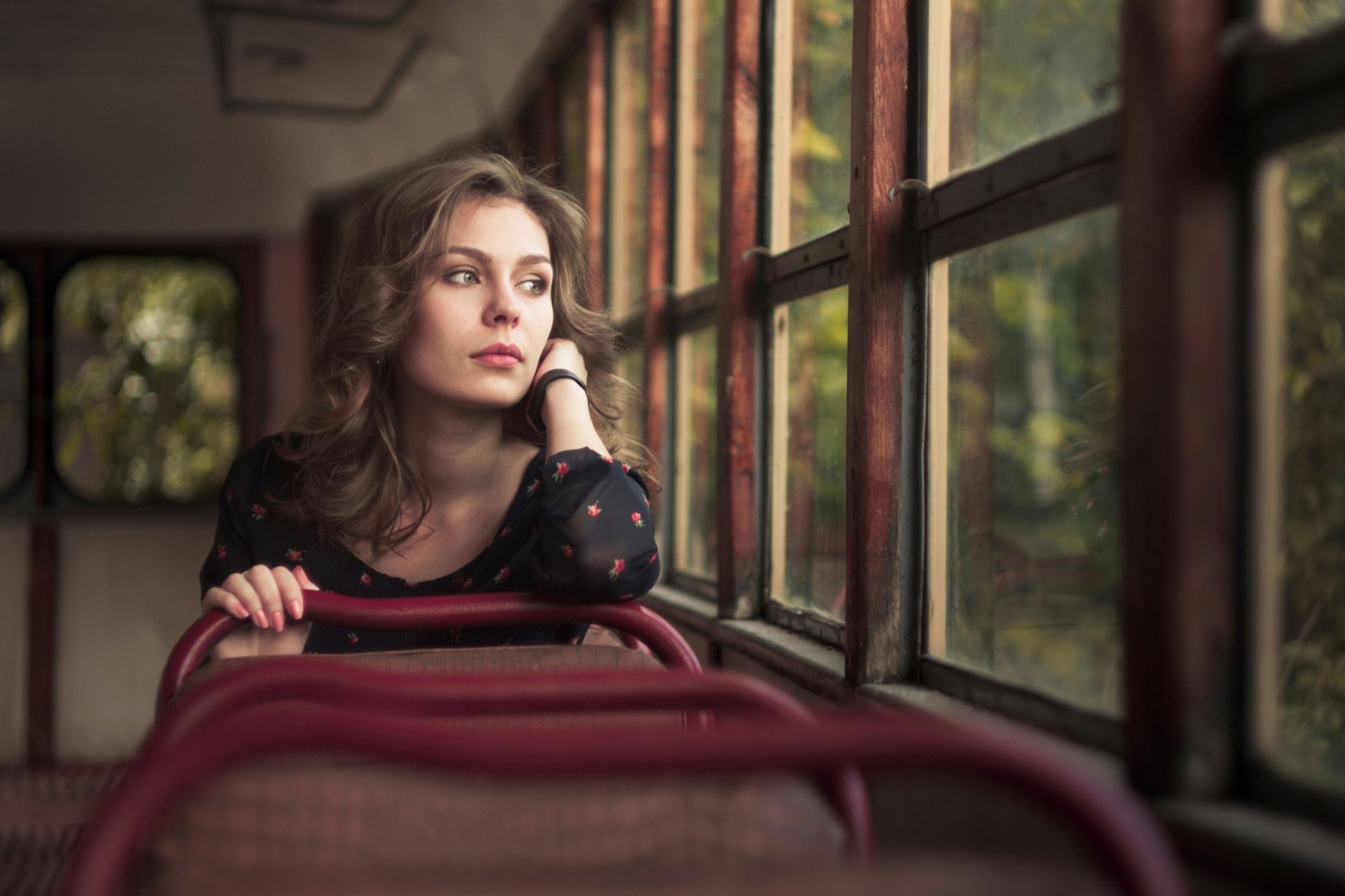 fille de rêve la jeune fille le tram les rêves les rêves eugène kondratov