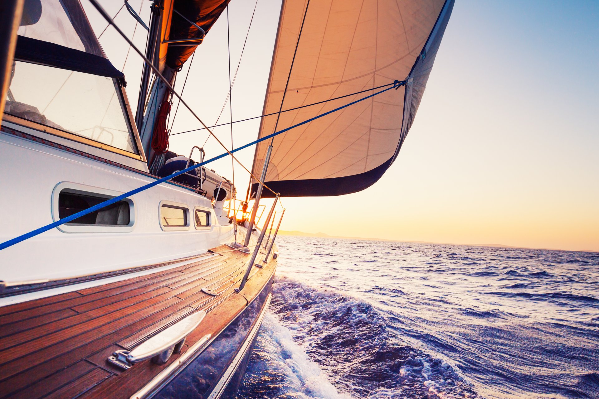 meer yacht segel weg