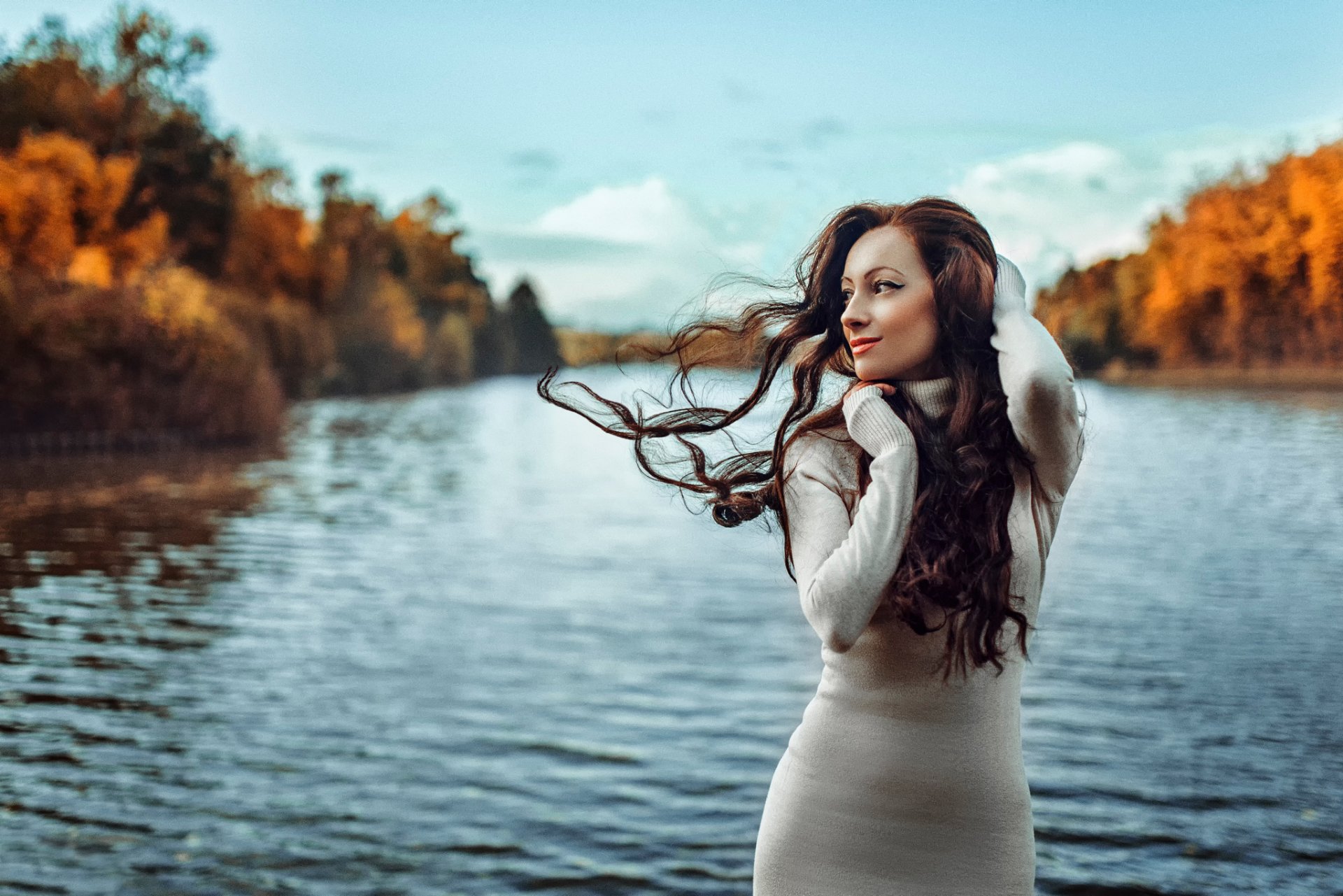 herbst porträt wind haare russland georgy chernyadyev