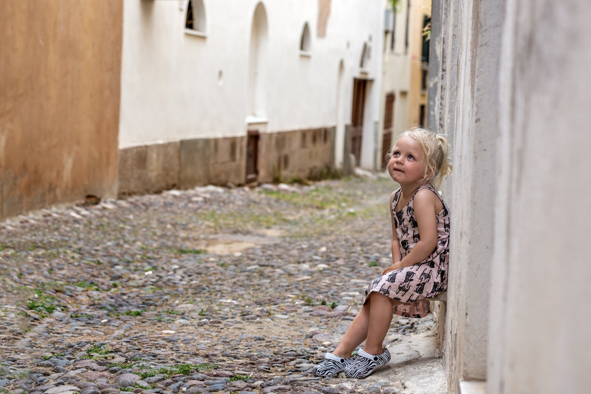 ragazza città strada umore