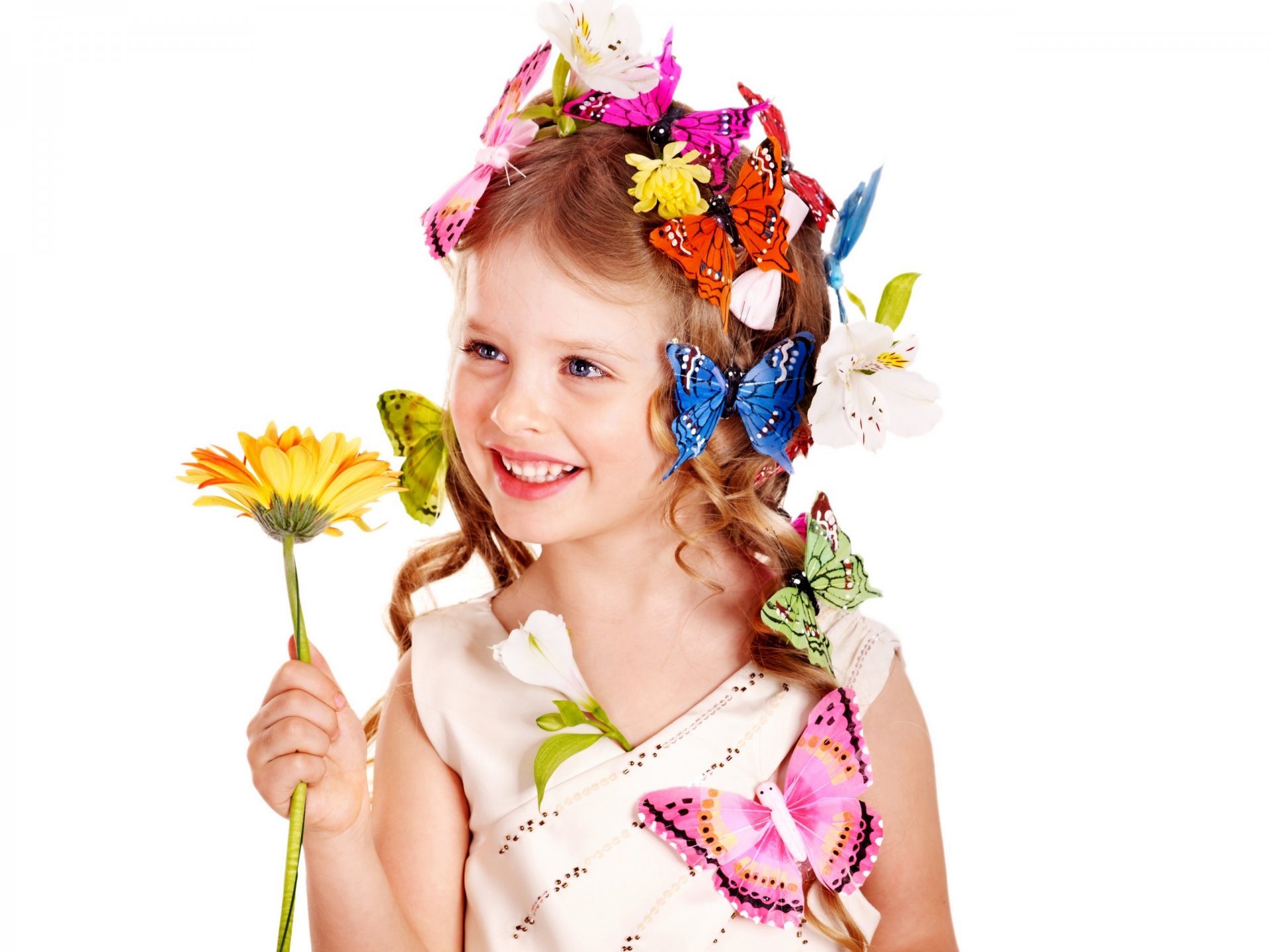 girl blonde baby beauty butterflies flowers hair curls curl sunflower girl beautiful blonde blue eyes baby charm butterflies curls flower sunflower