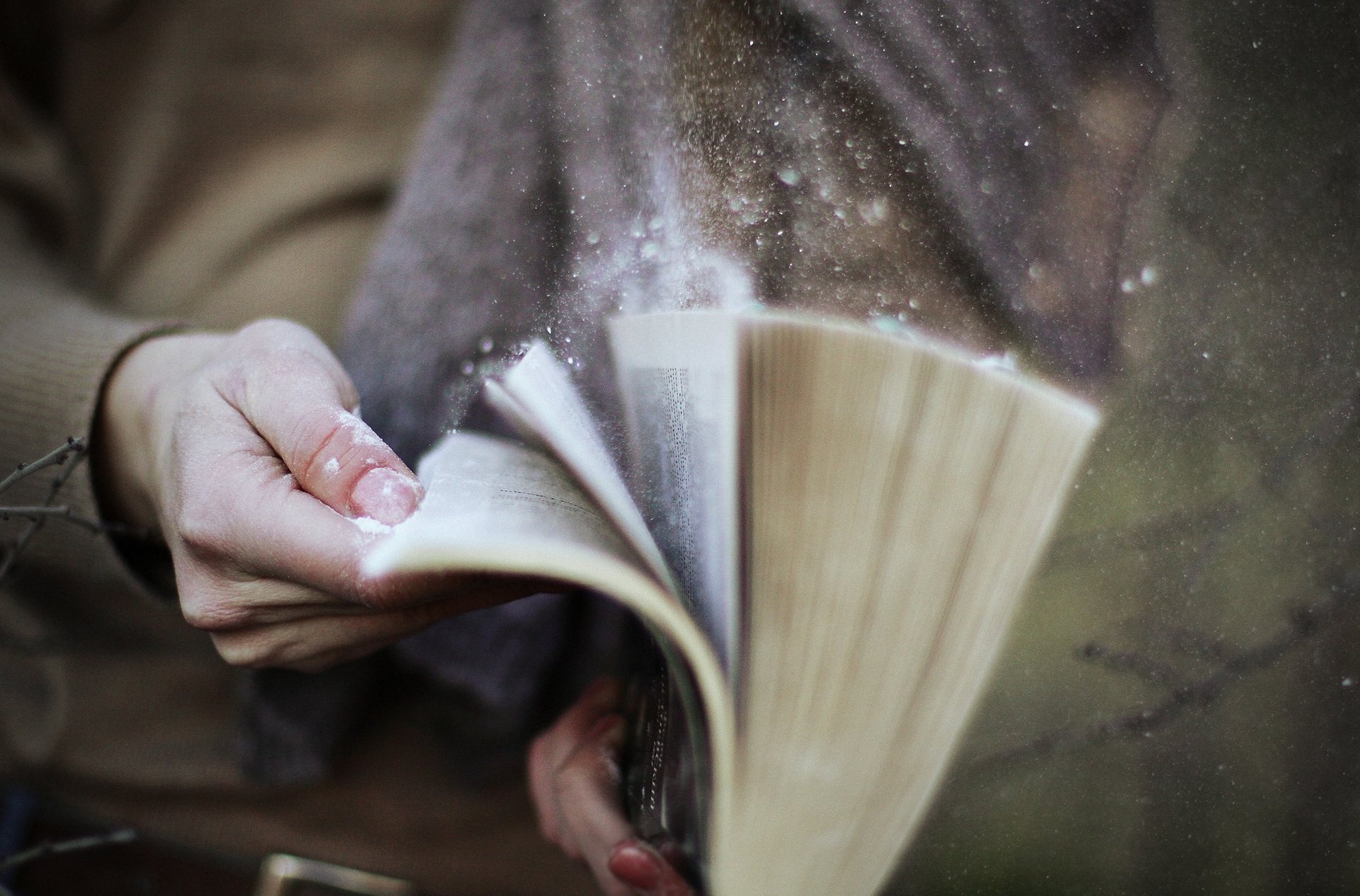 hands book dust