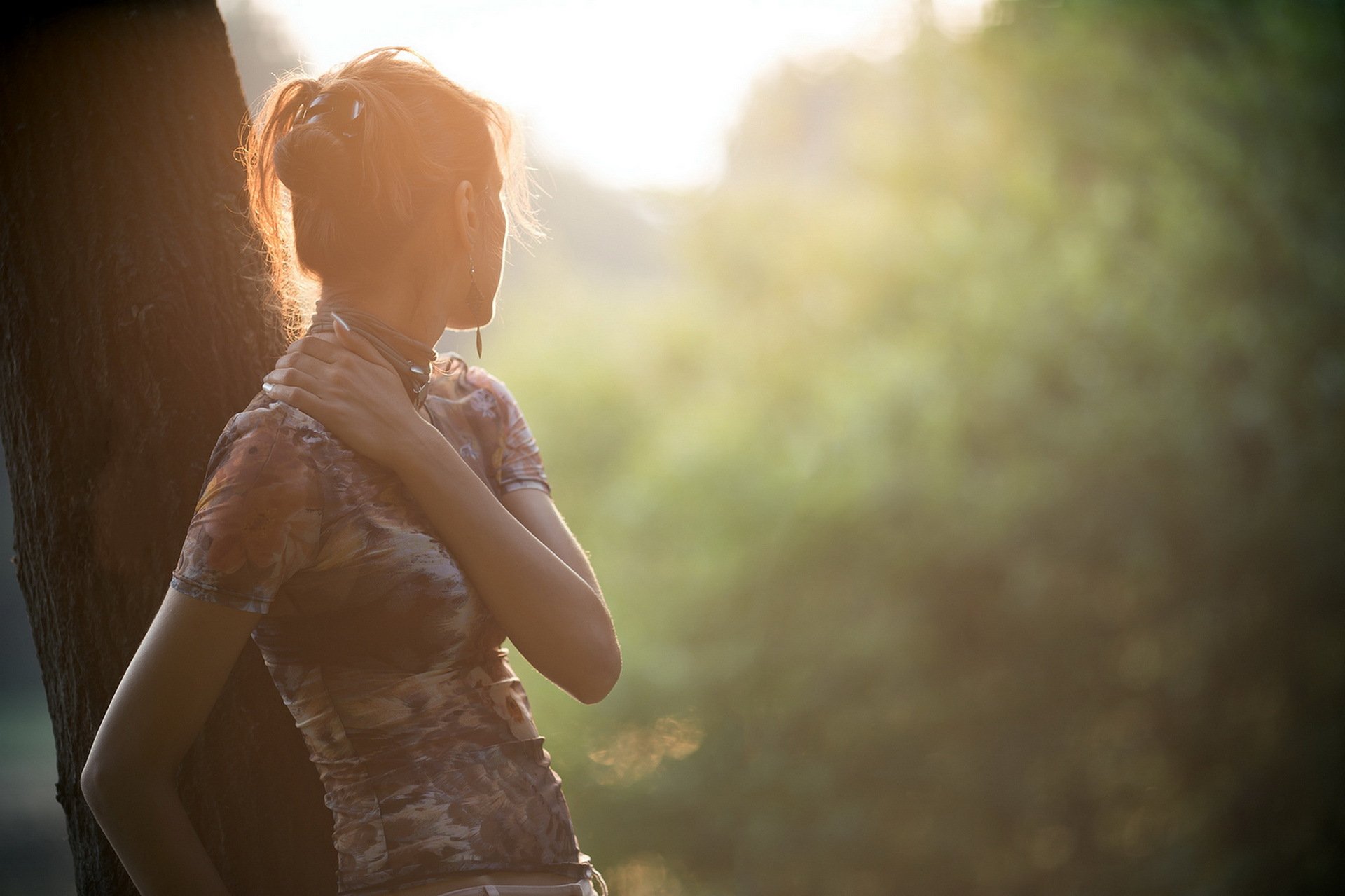 la jeune fille le bois la solitude