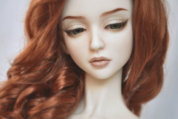 Beautiful doll with brown hair