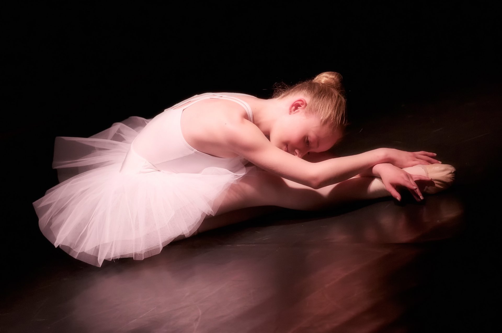 la fille une danseuse de la pointe