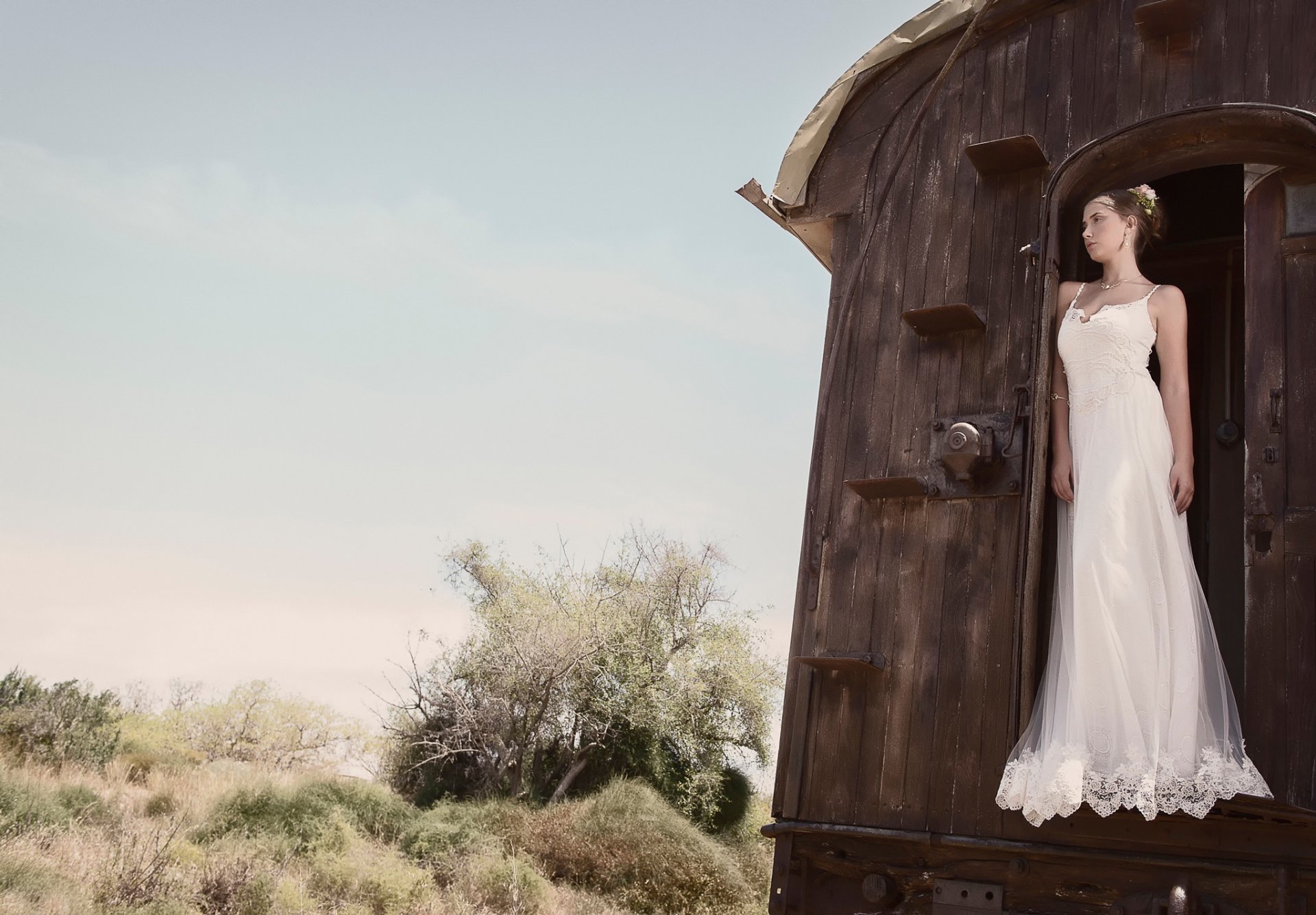 bride thoughtful car dre