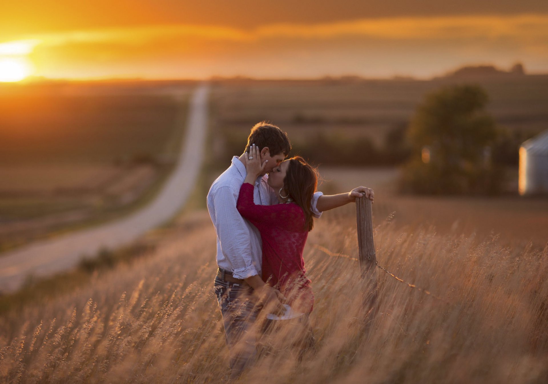 couple amour baiser