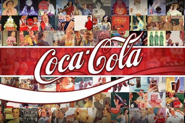 Publicidad de bebidas Coca cola, logotipo