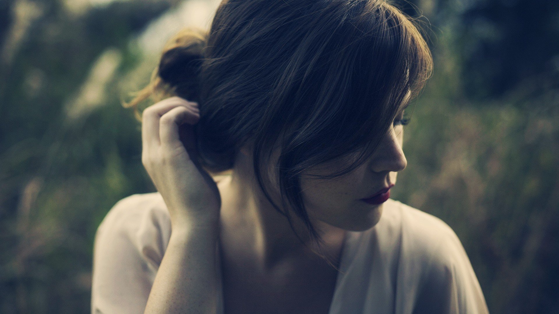 stimmung mädchen haare brünette hintergrund tapete