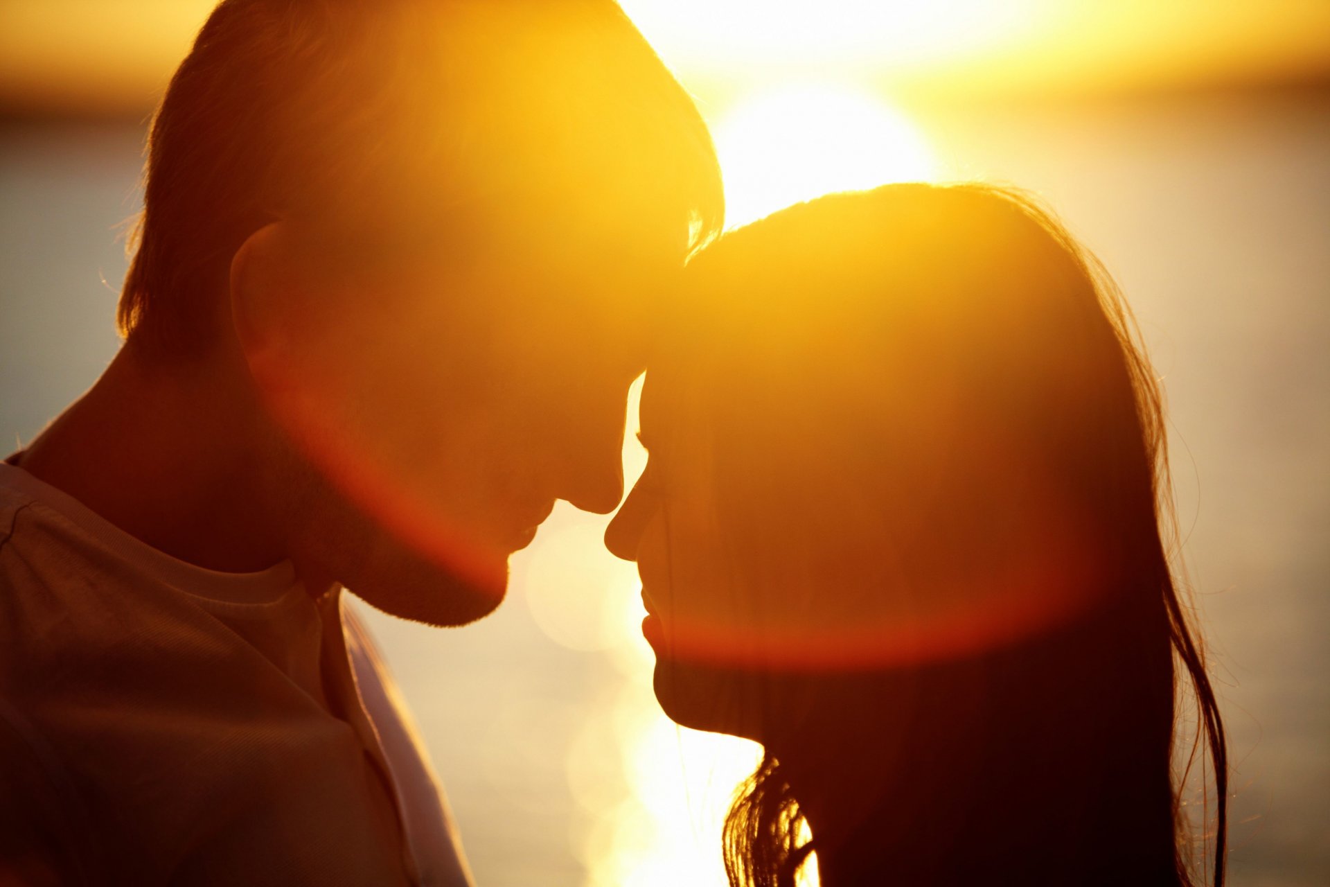 estados de ánimo chica mujer novio hombre pareja amantes sentimientos amor silueta sonrisa felicidad alegría sol puesta de sol fondo pantalla ancha pantalla completa pantalla ancha fondo de pantalla