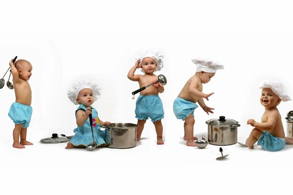 CHILDREN IN COSTUMES COOK