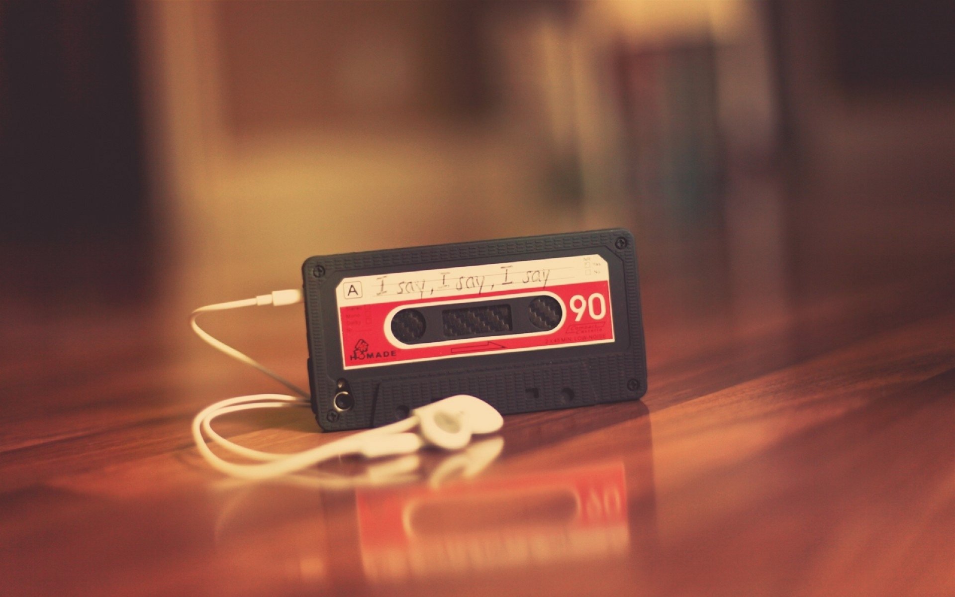 mood headphones player magazine music melody . song table . red background wallpaper