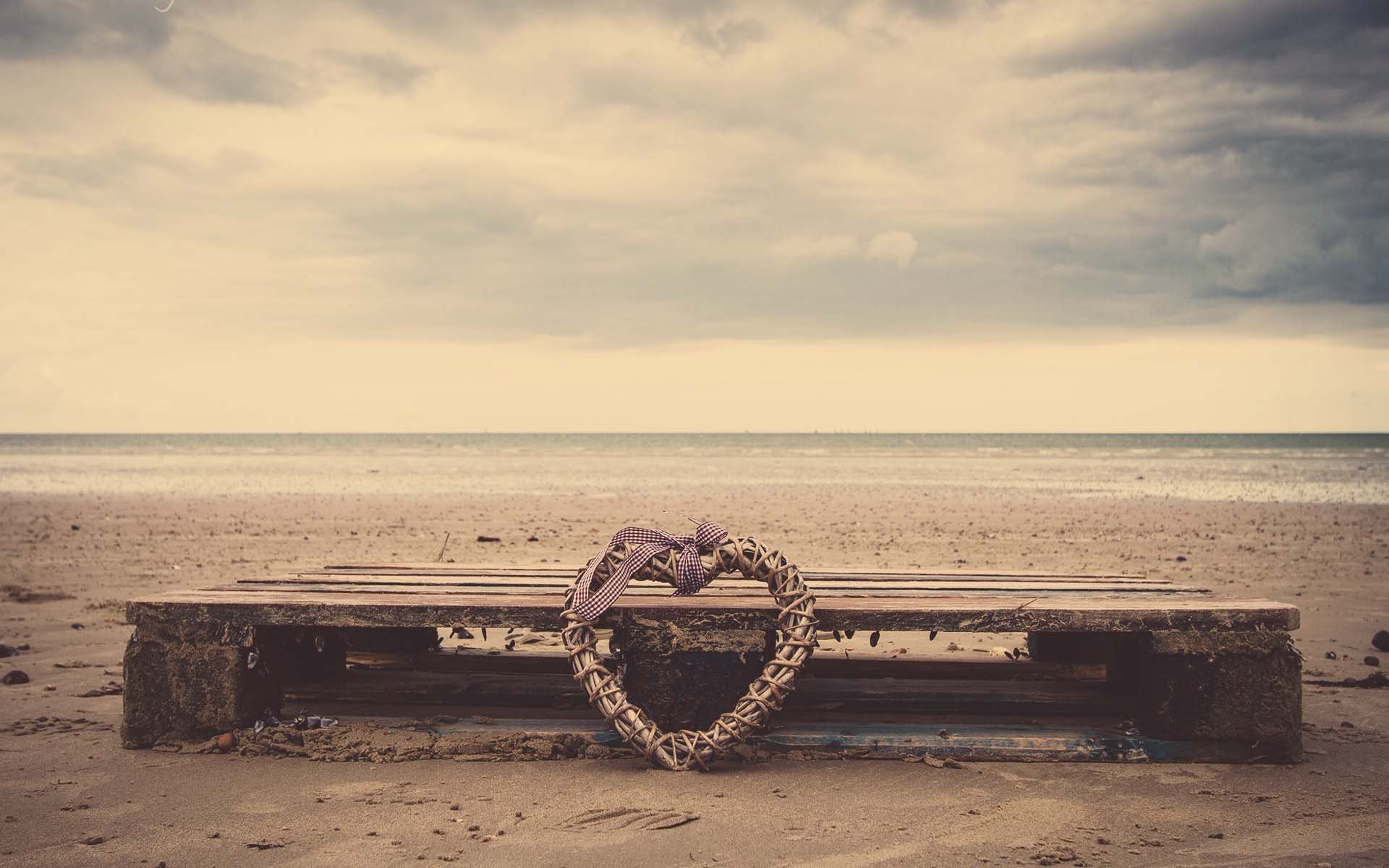 natur strand sand meer fluss wasser herz herz weben band bogen bogen desktop-hintergrund hintergrundbilder