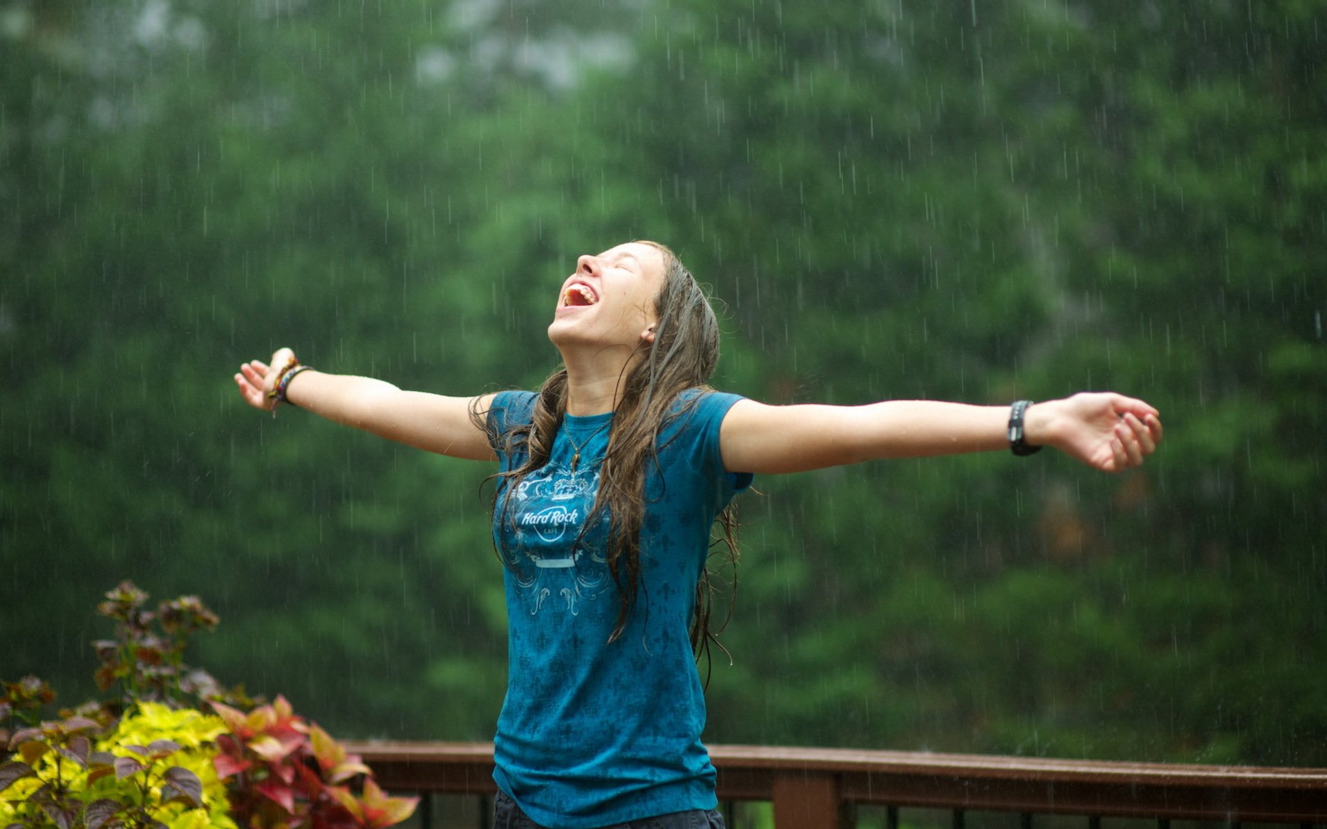 fille pluie humeur