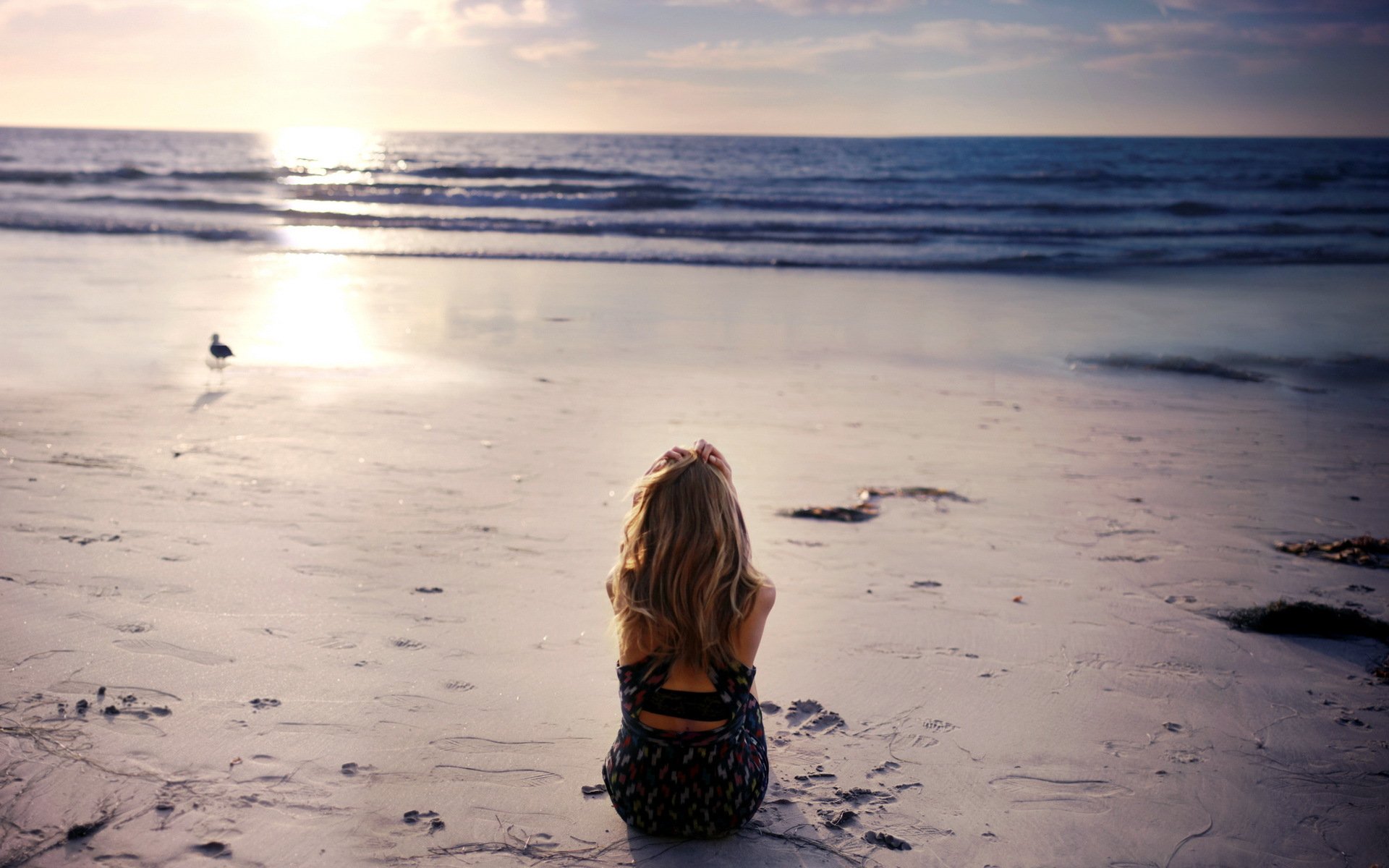 mädchen meer strand stimmung