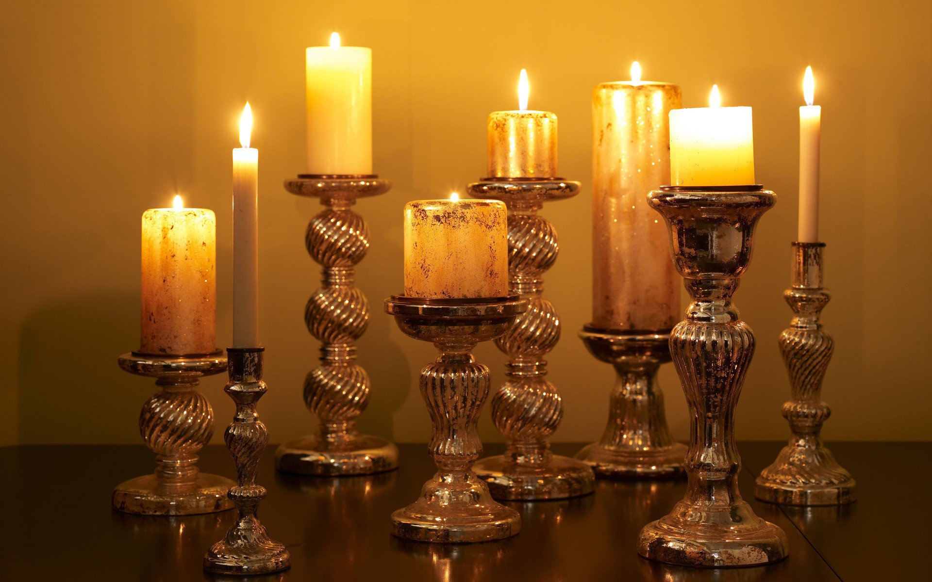 velas luz fuego candelabro