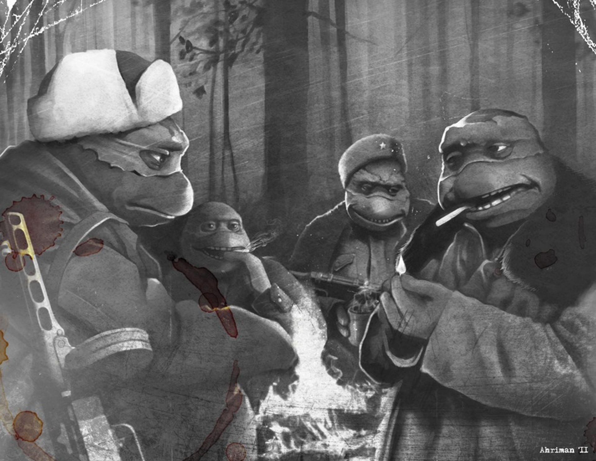 schildkröten ninjas krieg udssr leonardo raphael donatello michelangelo