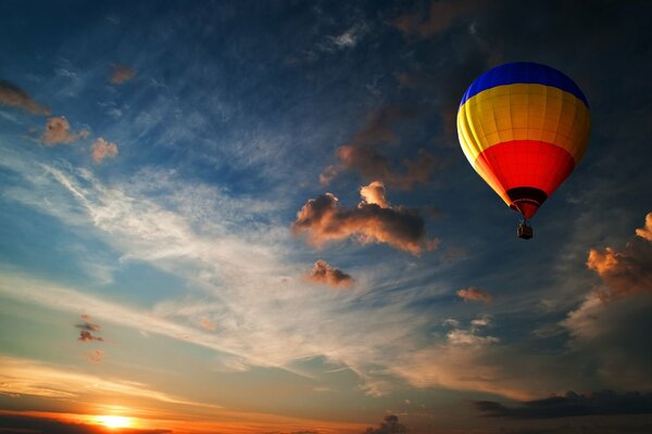 Balloon in the blue sky