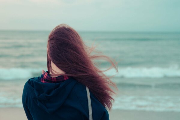 Playful mood sea water and wind