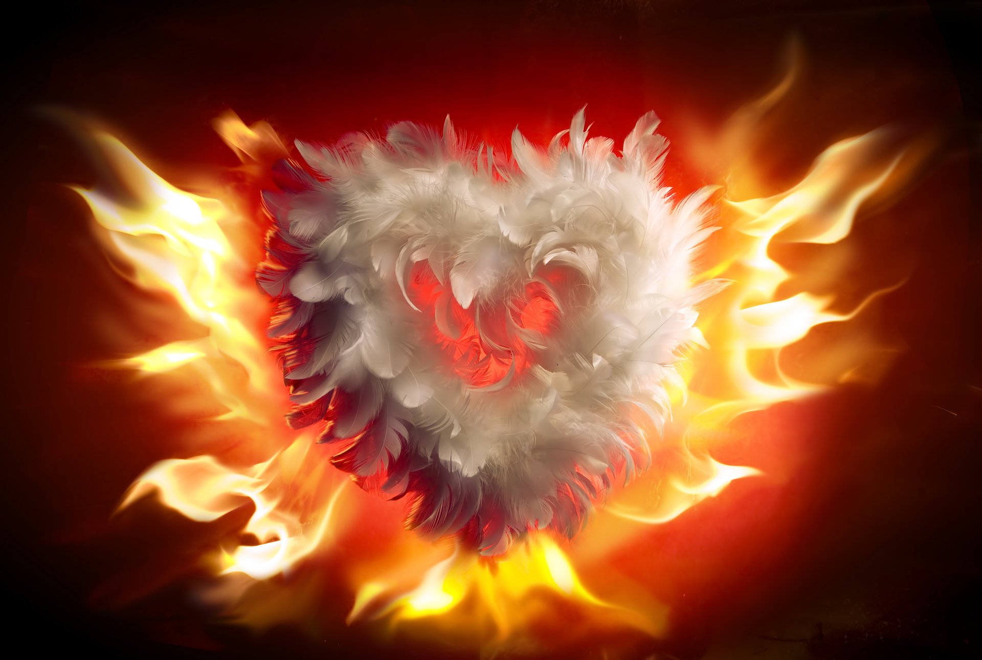 fire flames heart love valentines day flame