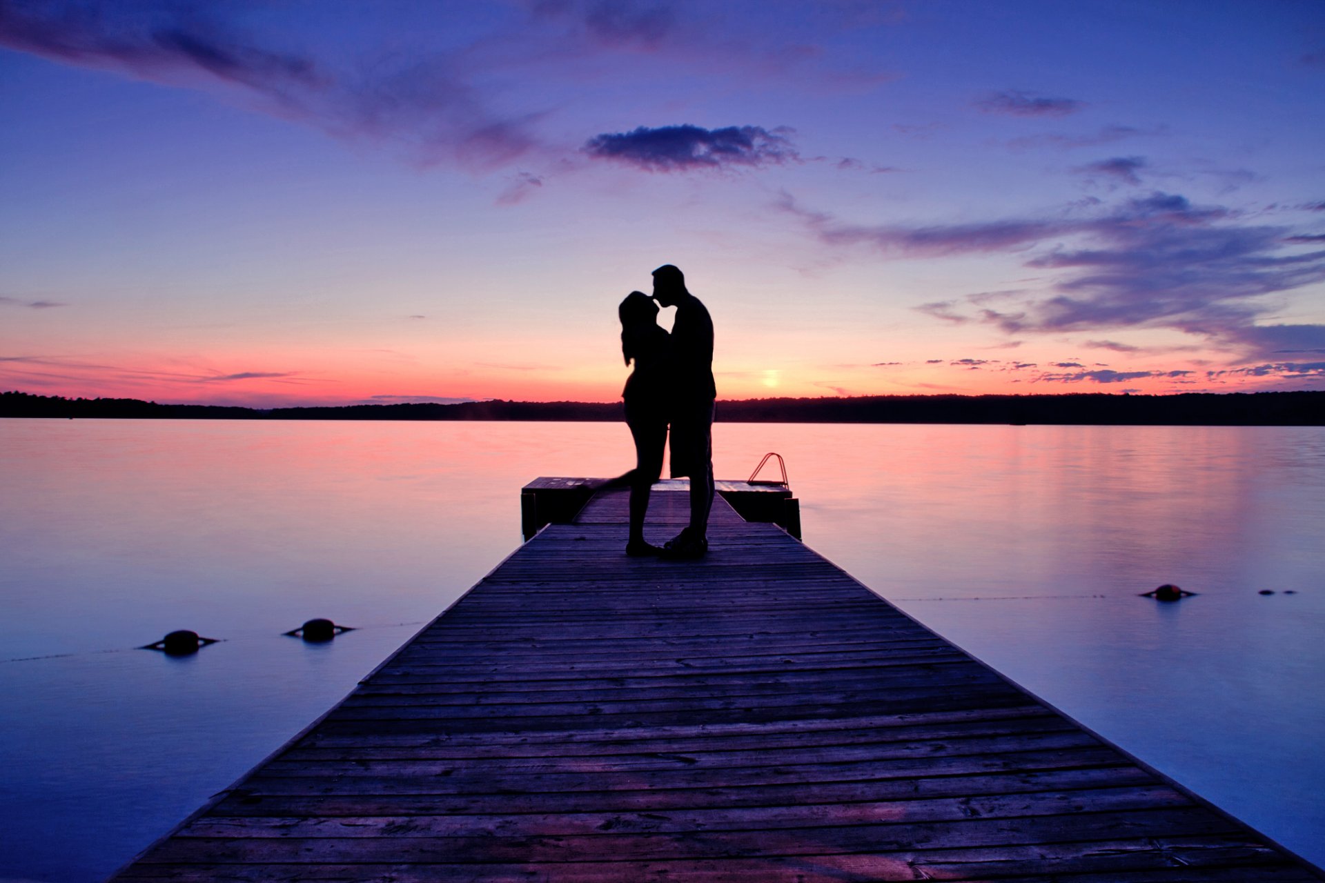 two couple he she sunset lake pier pier evening love