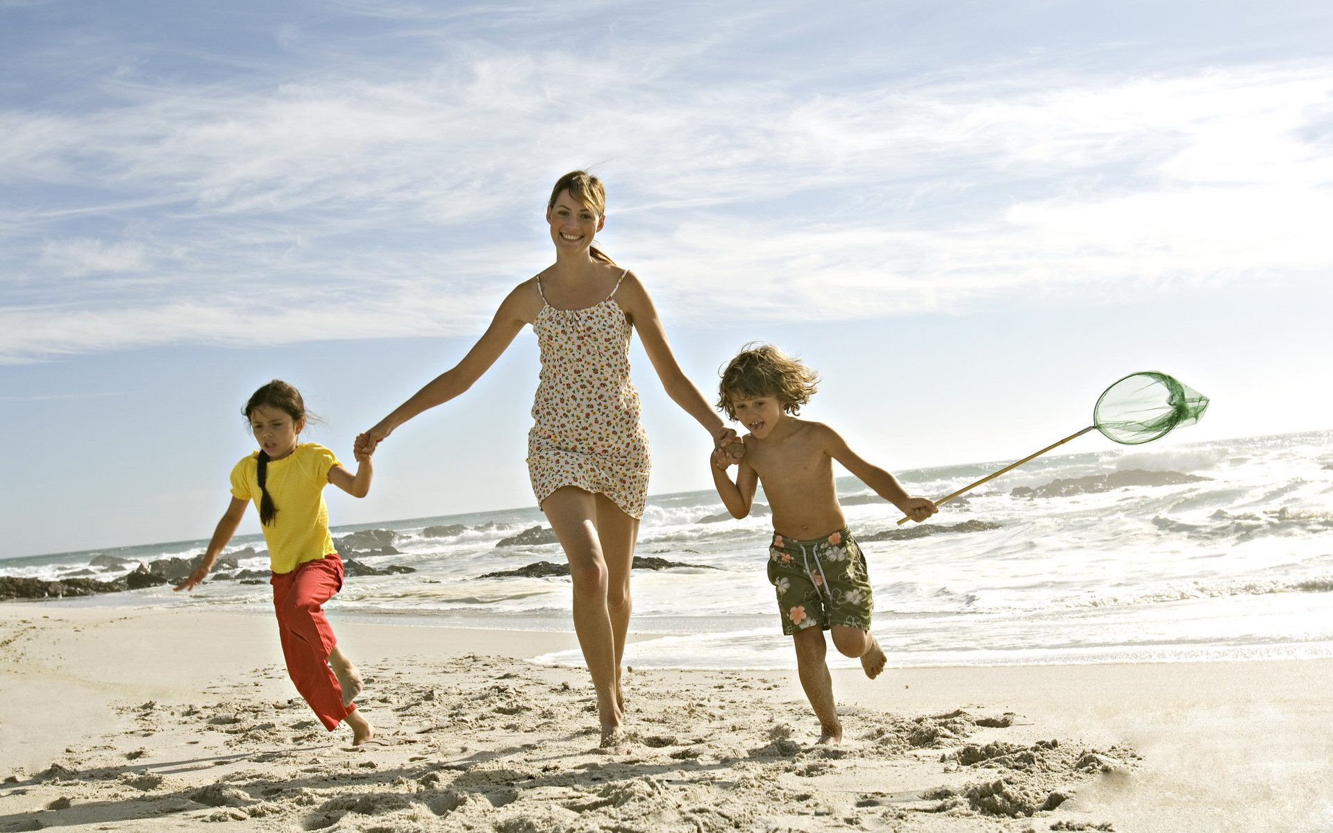 stati d animo famiglia ragazza bambini bambino spiaggia sabbia mare