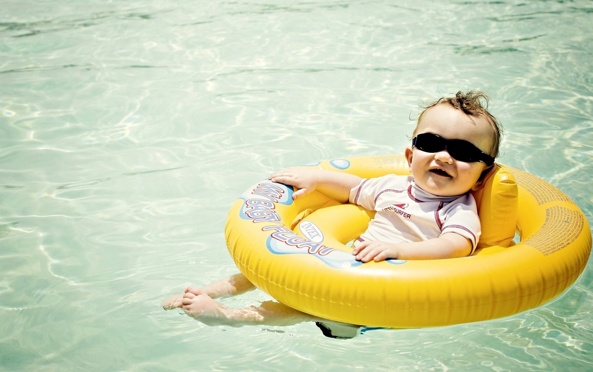 mood joy happiness smile baby child baby baby water pool