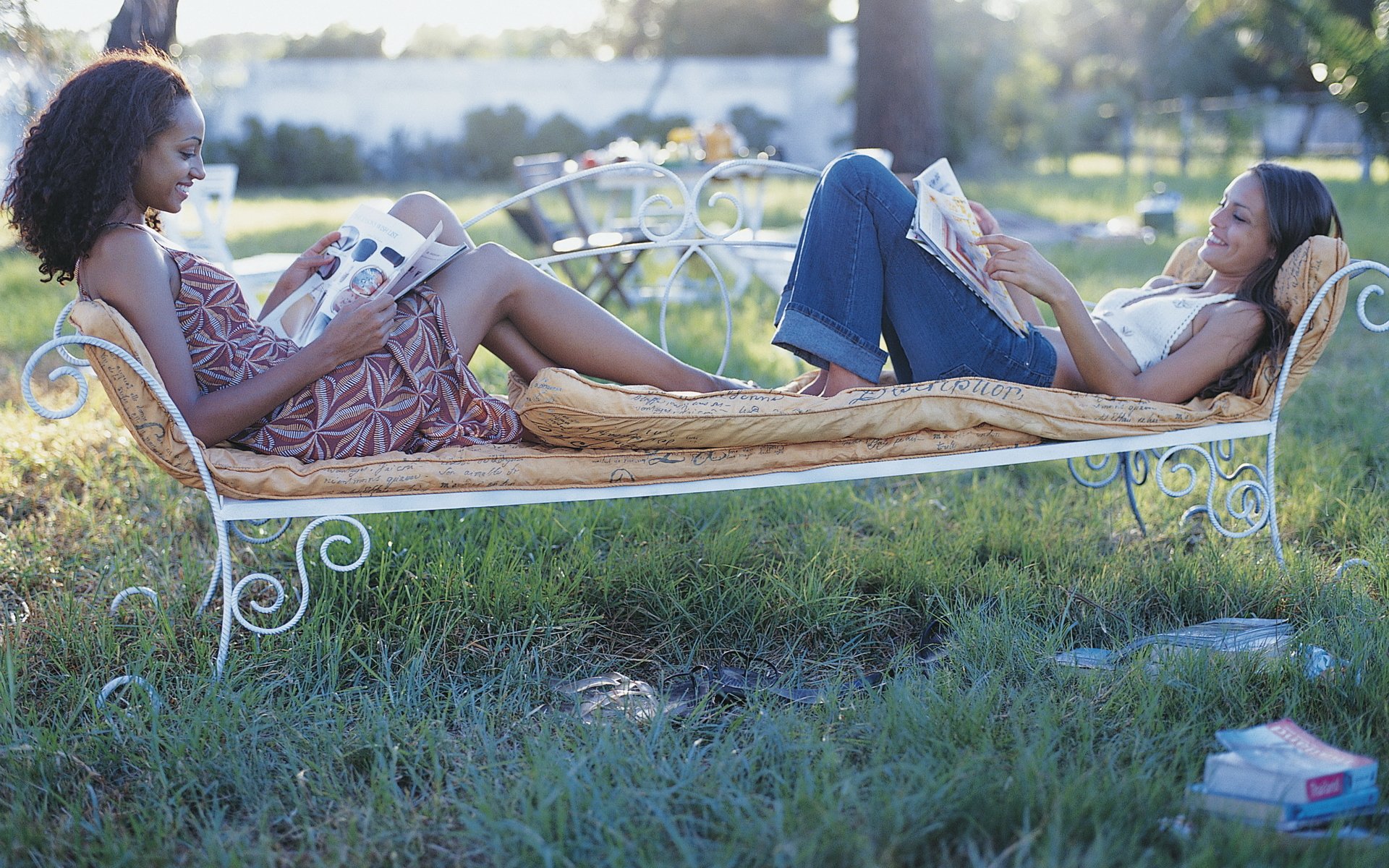 mood happiness smile girls bench books reading