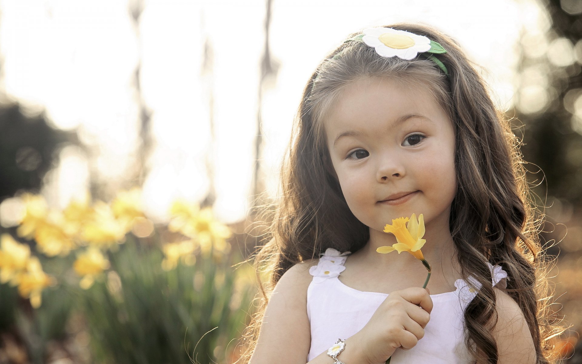 niña flor retrato belleza estado de ánimo