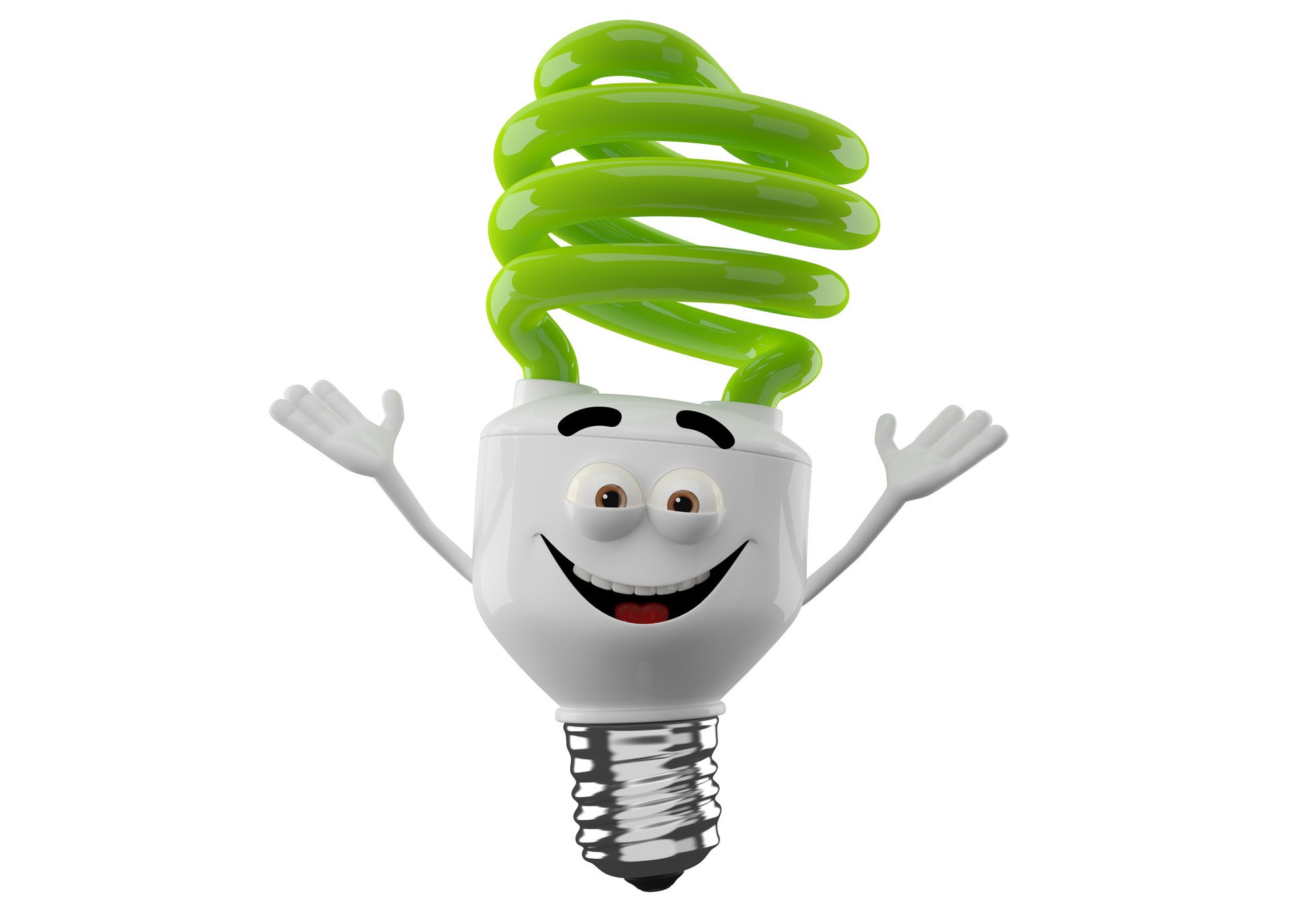 bright smiling monster on a white background monster lamp happine