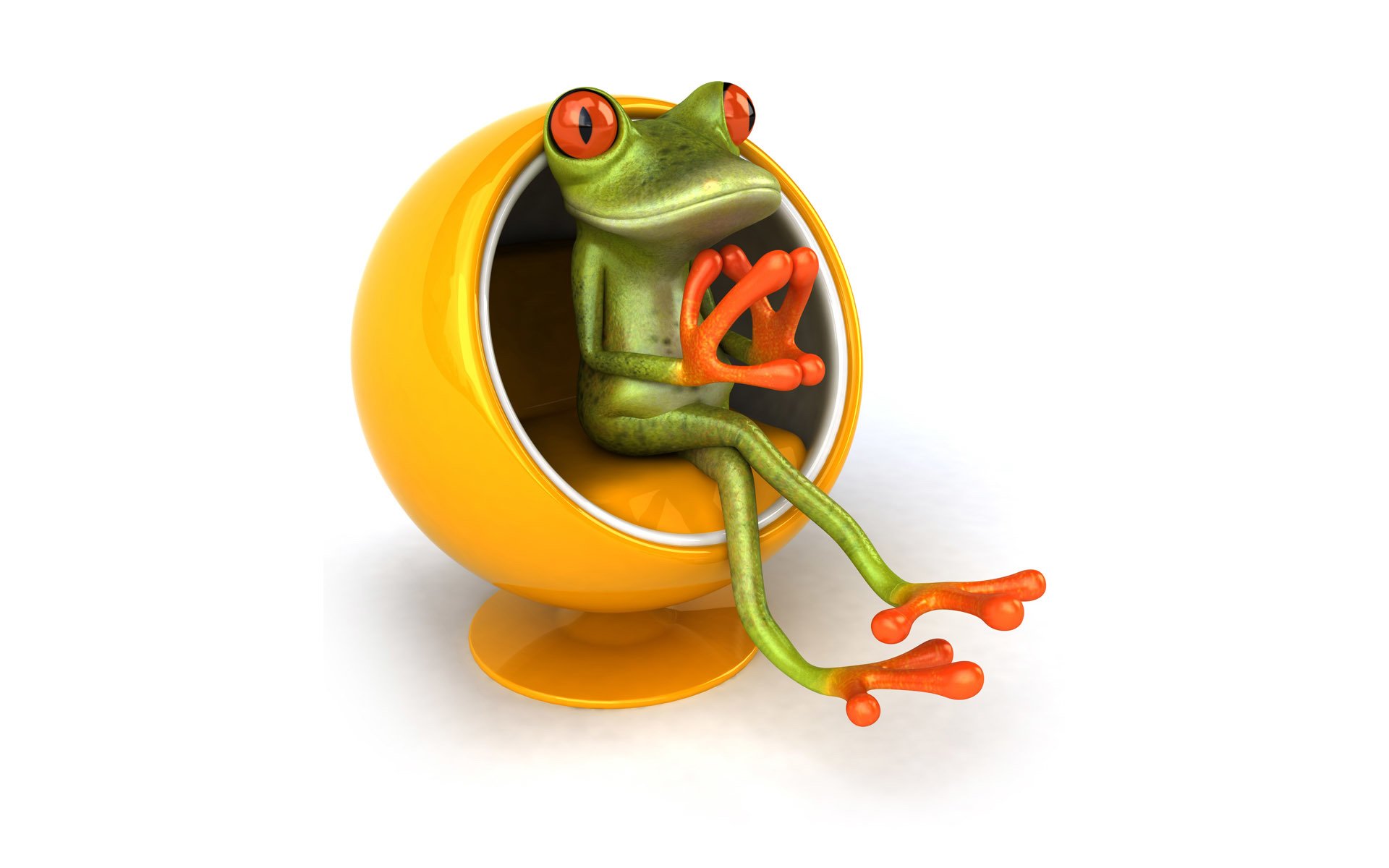 free frog 3d rana grafica sedia sedia