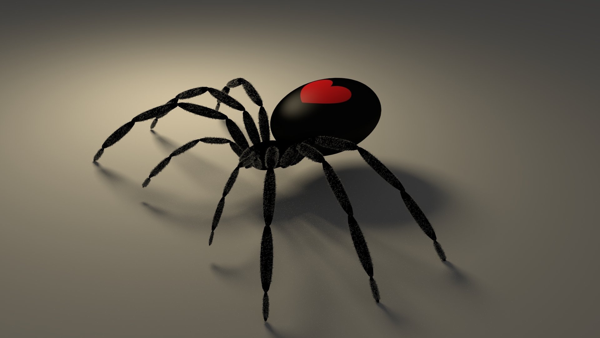 pider valentine gothic heart shadow