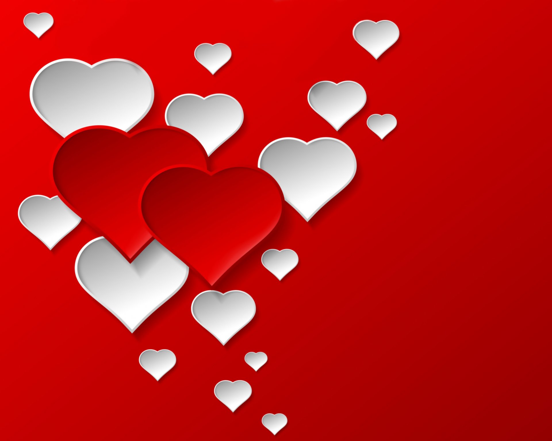 hearts design romantic valentines heart red love background