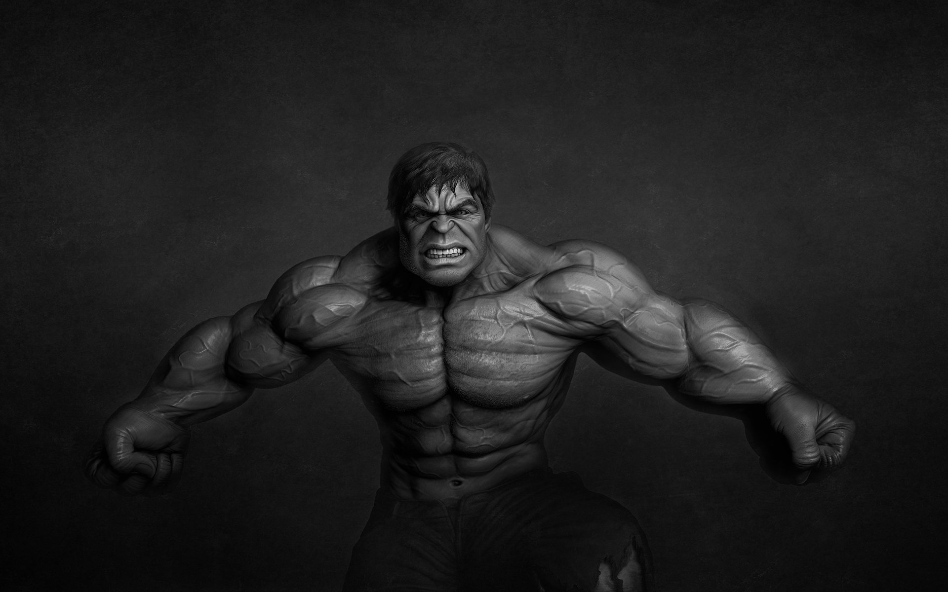 hulk un monstre un fond sombre