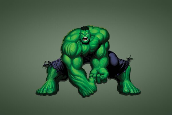 Schreiendes Hulk Grafik-Monster