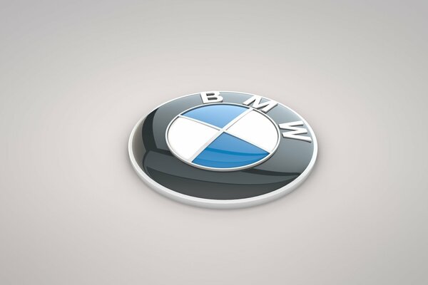 Three-dimensional emblem of the BMW brand