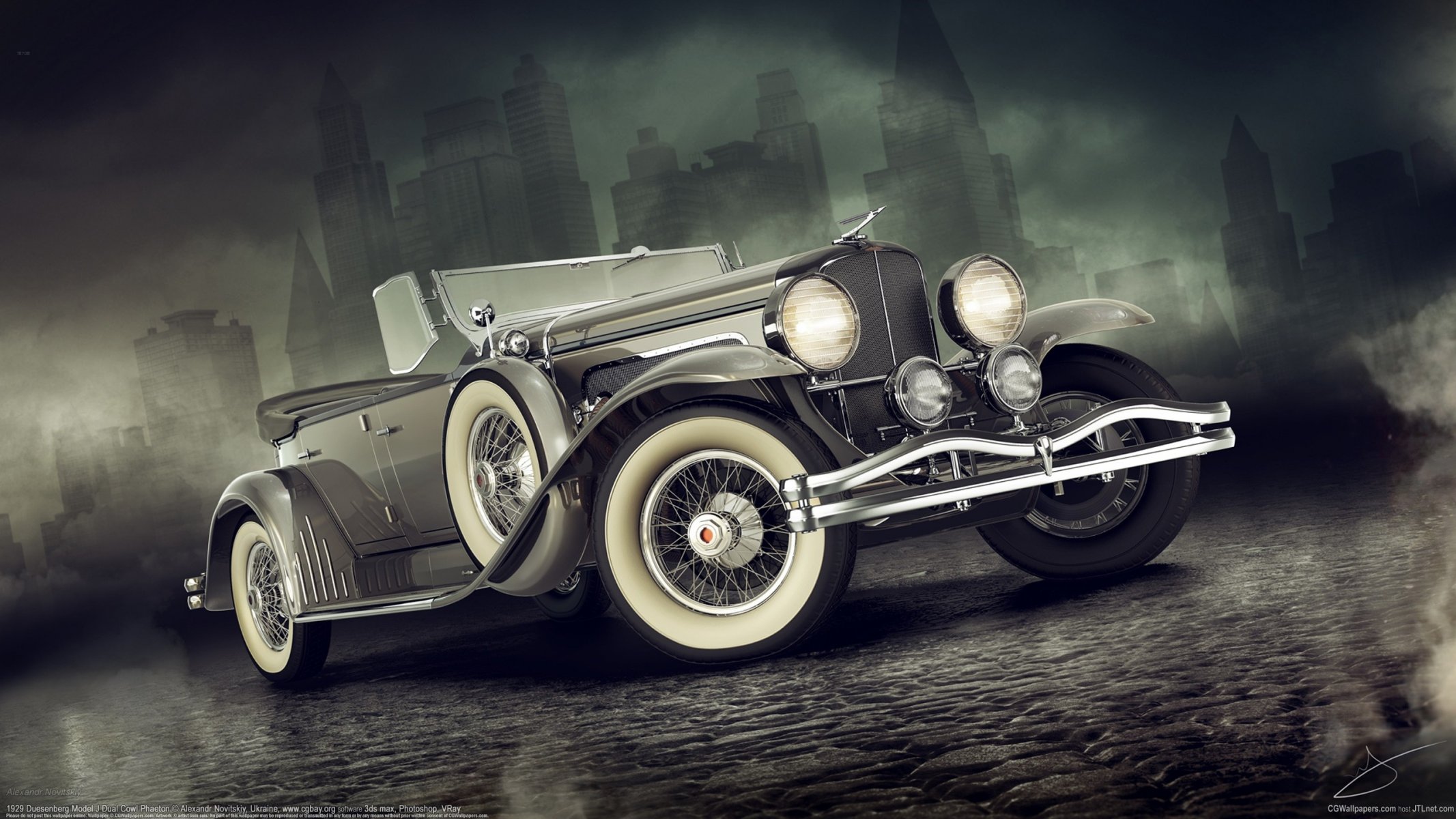 alexander novitsky duesenberg auto coche clásico retro