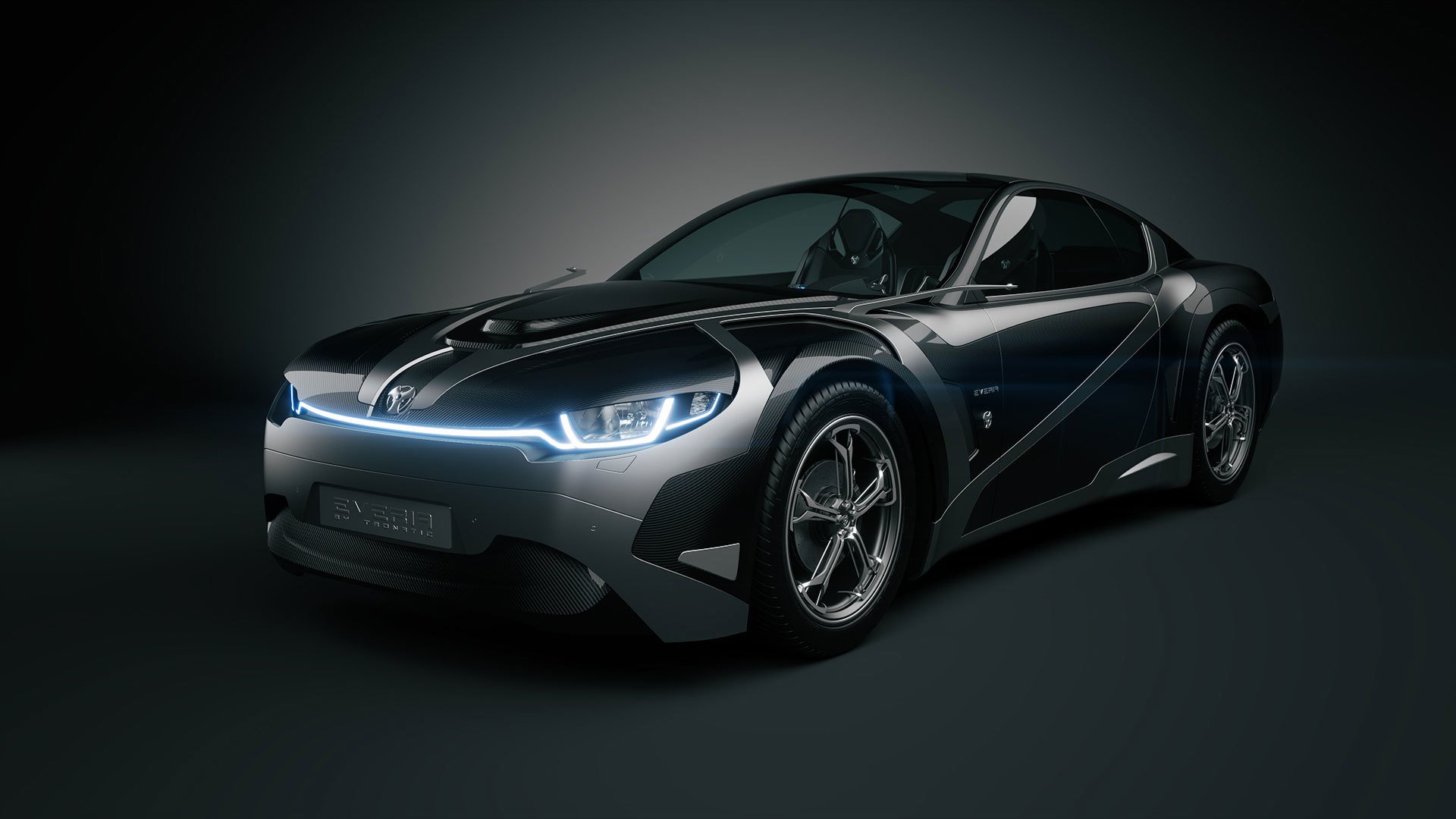 tronatic everia concept car auto 3d carbonio auto