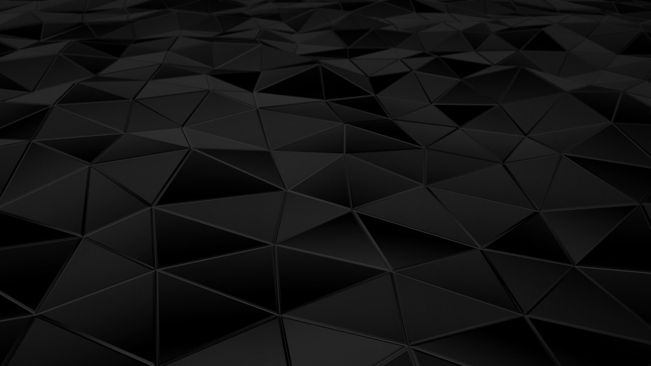 urface render abstract black triangles face