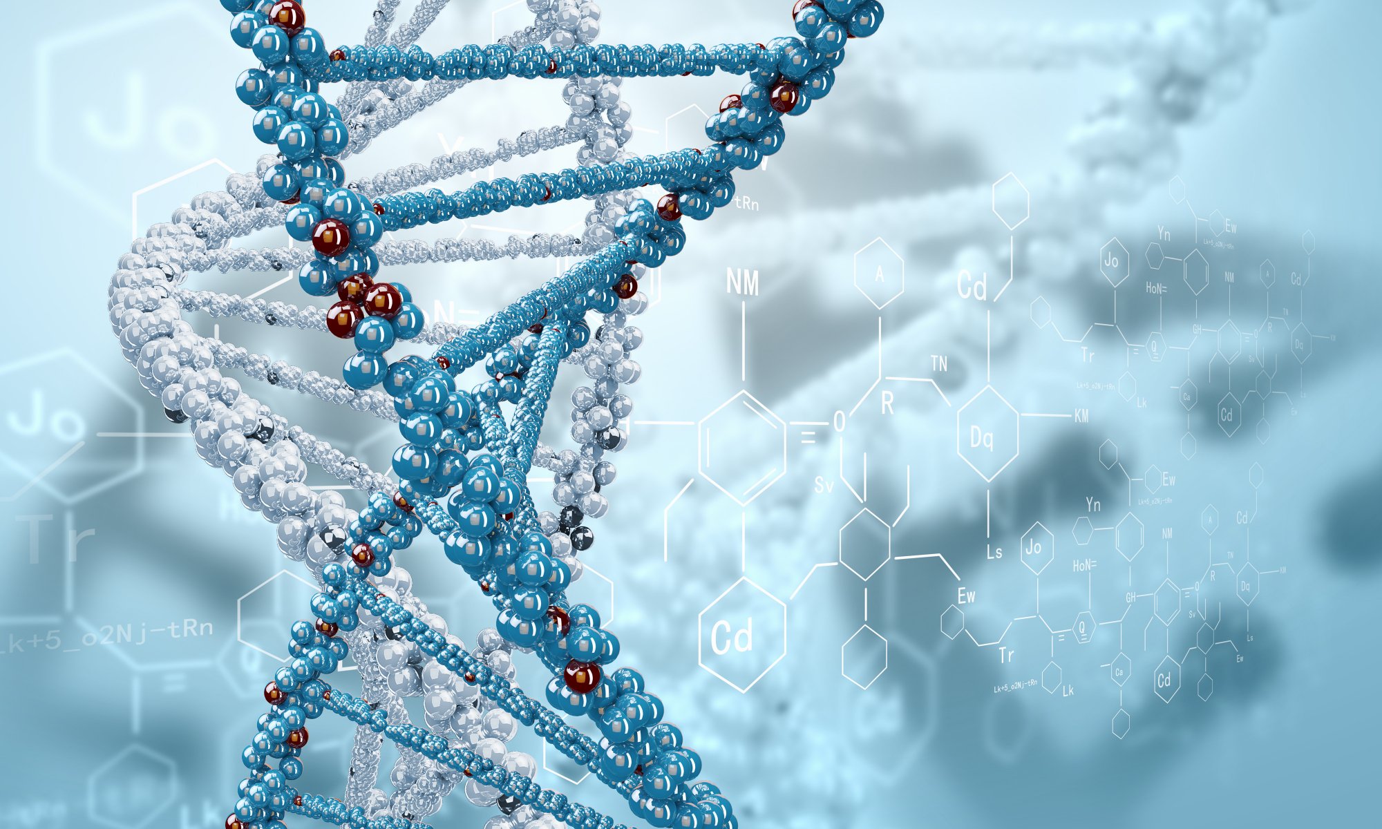 rendering dna formule elica