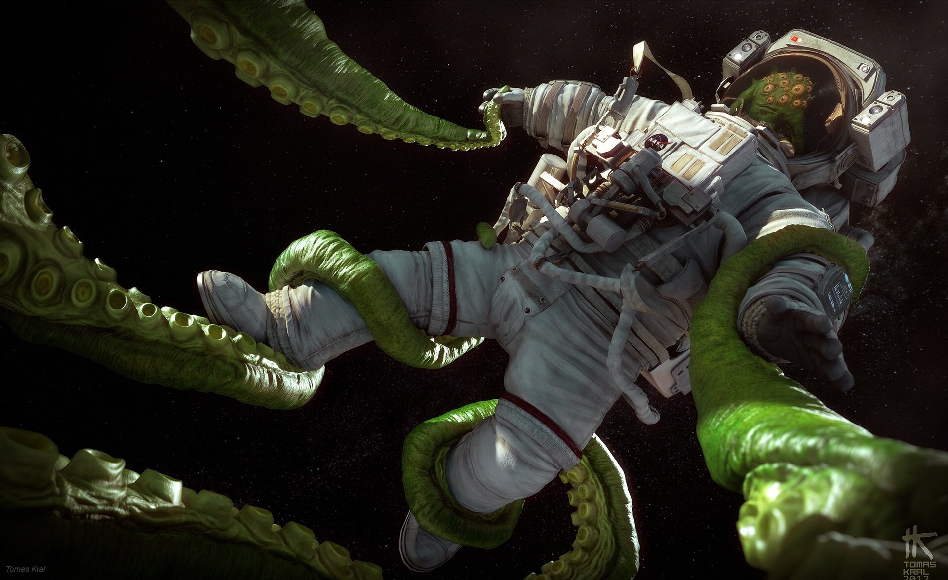 tomas kral cosmonaut suit tentacle