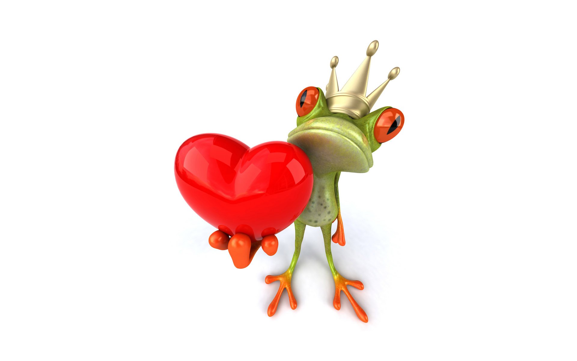 free frog 3d frog graphics heart crown