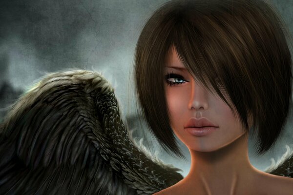 A girl is like an angel with wings for guys
