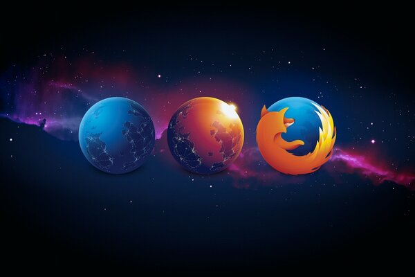 Les deux planètes et la troisième planète mozilla firefox