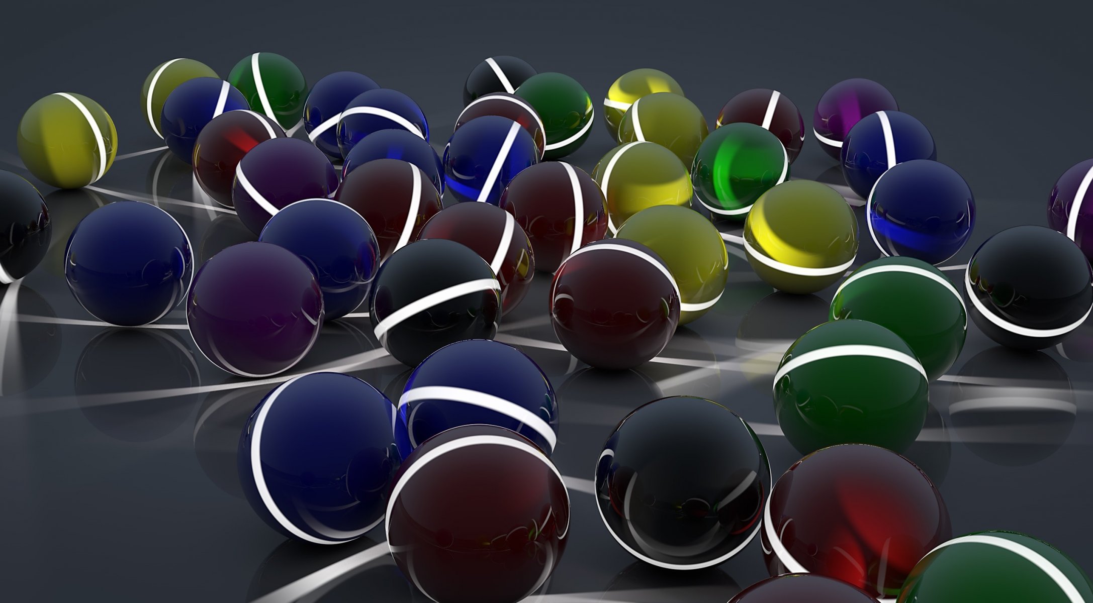 art balls sphere line of the strip miscellaneous surface reflection